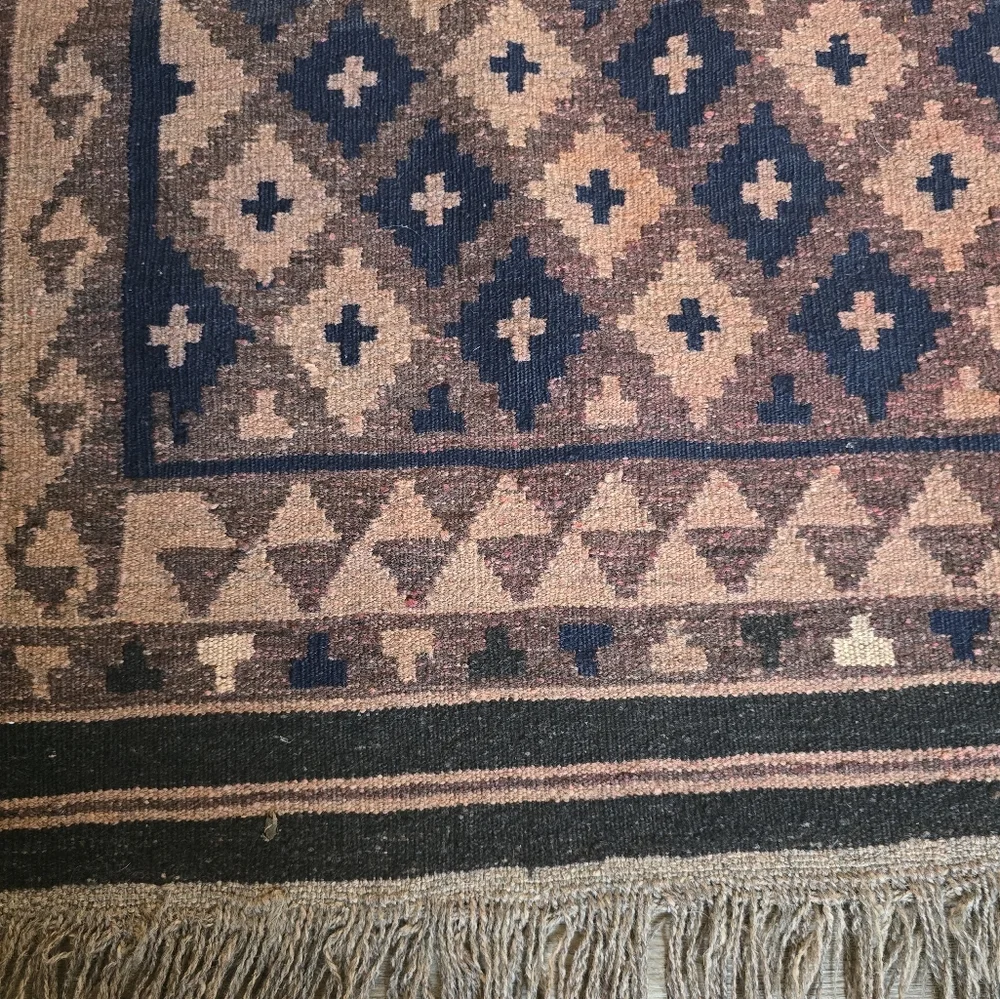 Kilim Labijar RARE Rug from Afghanistan made of sheep's wool